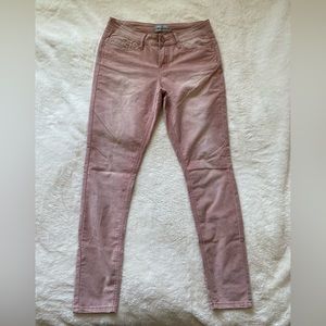 Light Pink stretchy corduroy jeans size 7 skinny
